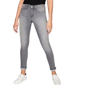ATHLETA SCULPTEK Skinny Jeans In Grey Wash Cropped Stretch Slim Active- Size 8